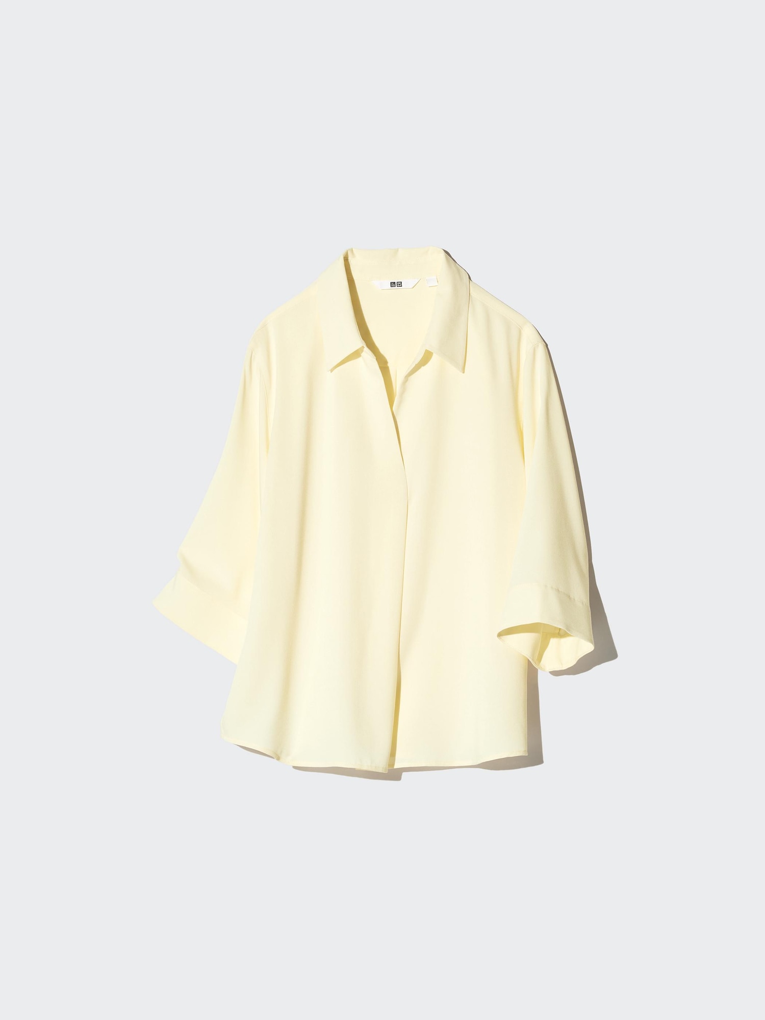 Rayon Skipper Collar Blouse | 3/4 Sleeve | UNIQLO US