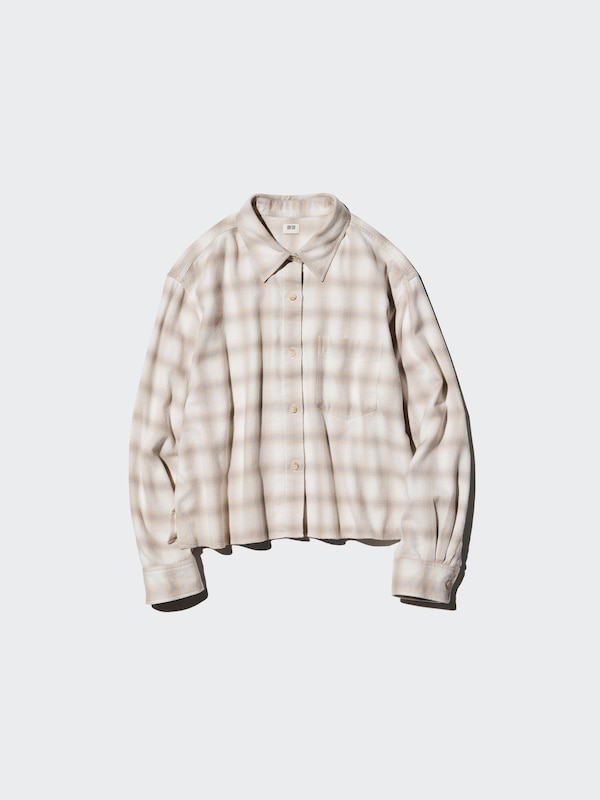 Flannel Boxy Shirt | Ombre Checked