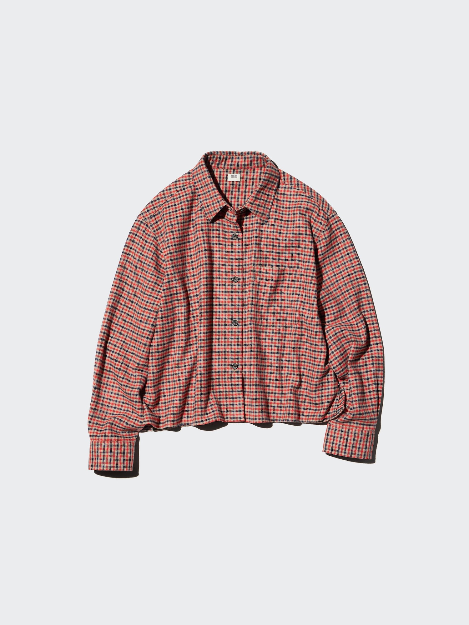 Flannel Boxy Shirt | Mini Check | UNIQLO US