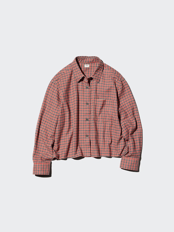 Flannel Boxy Shirt | Mini Check