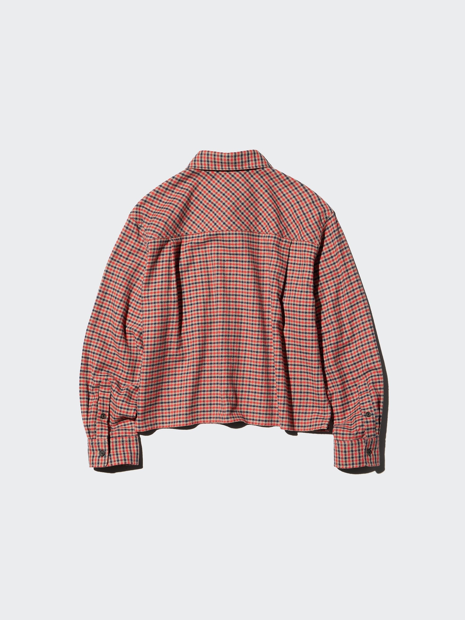 トップス Chechered Shirring Short length Shirt Ykklima Black White Race Checkered Flag Pattern Womens Tops