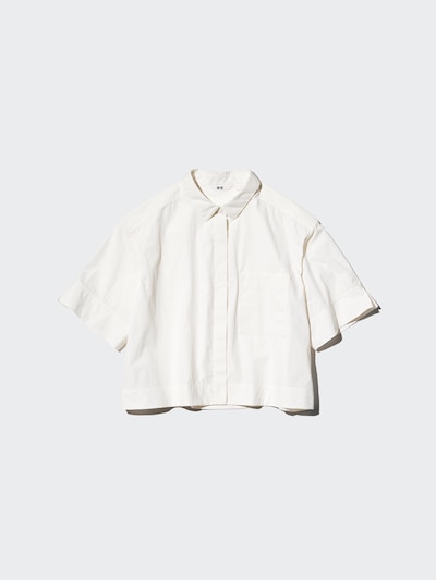 Nylon Boxy Short Shirt | Half Sleeve