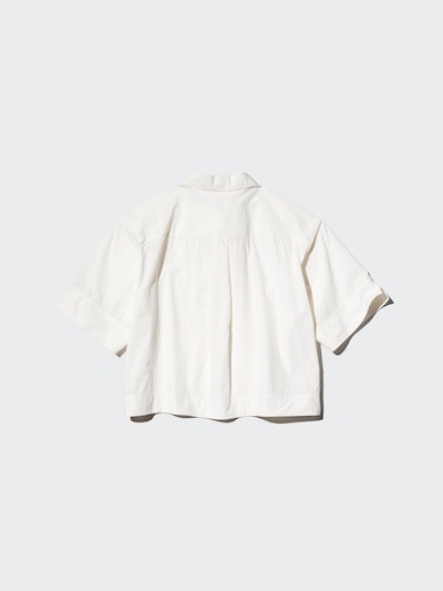 Nylon Boxy Short Shirt | Half Sleeve
