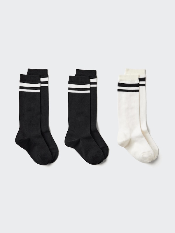 Striped High Socks | 3 Pairs