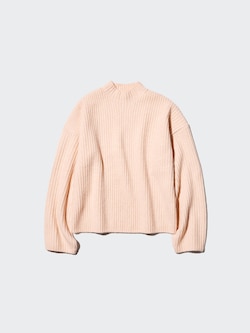 Soufflé Yarn Mock Neck Jumper