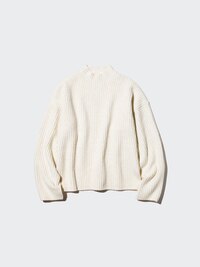 Souffle Yarn Mock Neck Sweater