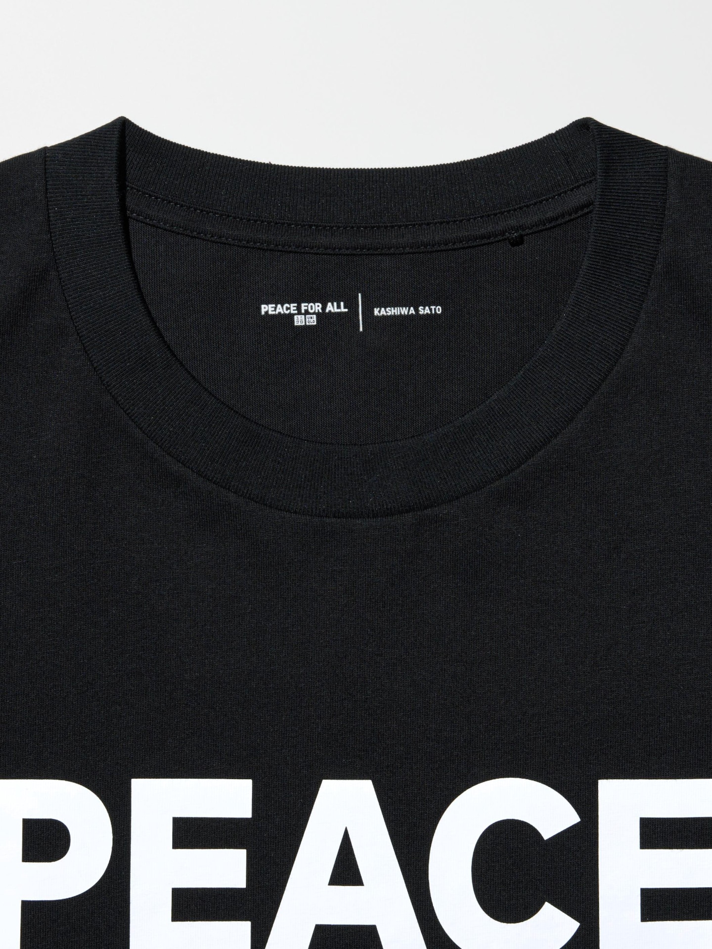 Футболка Uniqlo Peace For All с принтом, Kashiwa Sato, цвет: Чёрный — фото 2