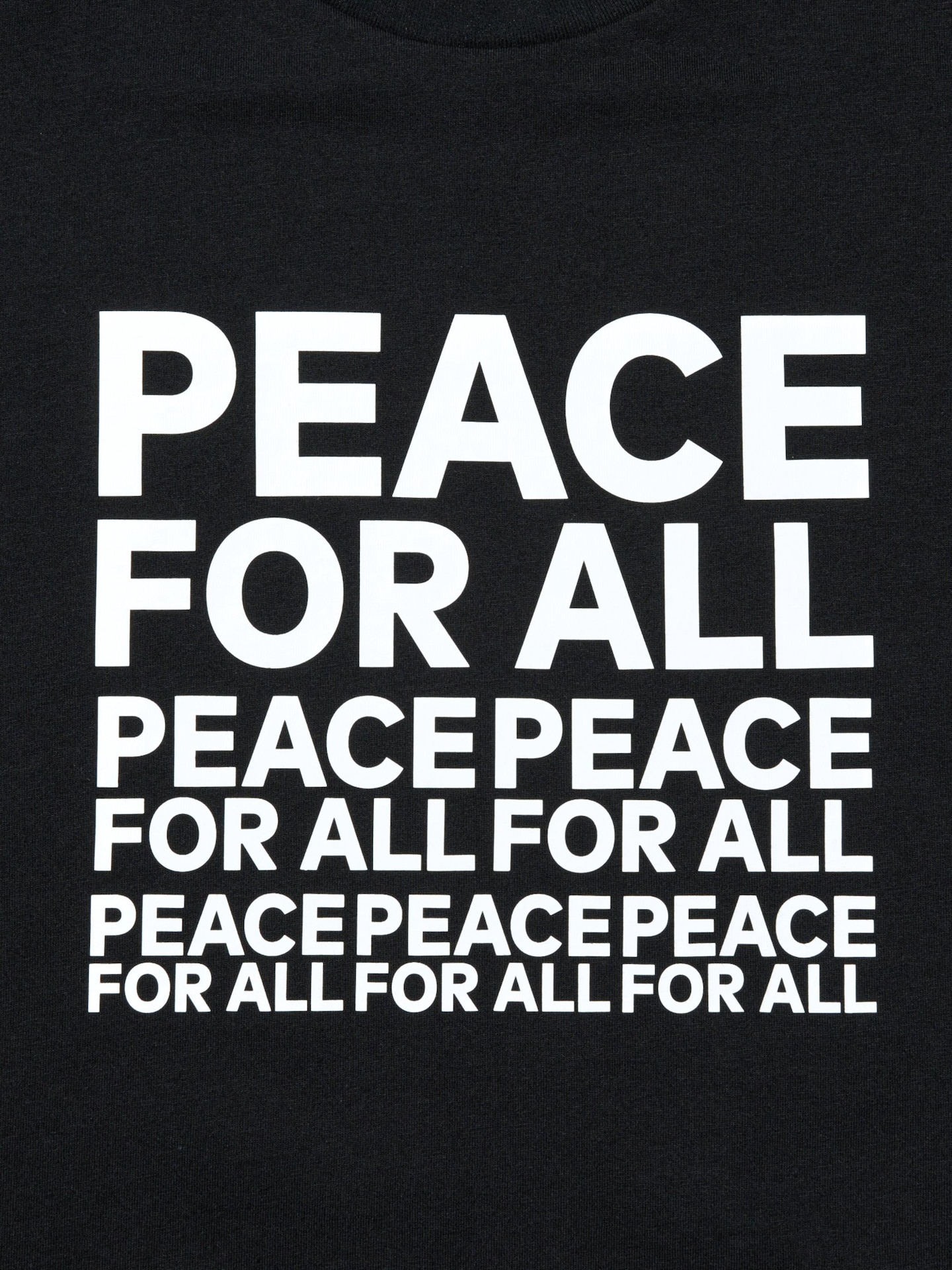 Футболка Uniqlo Peace For All с принтом, Kashiwa Sato, цвет: Чёрный — фото 3