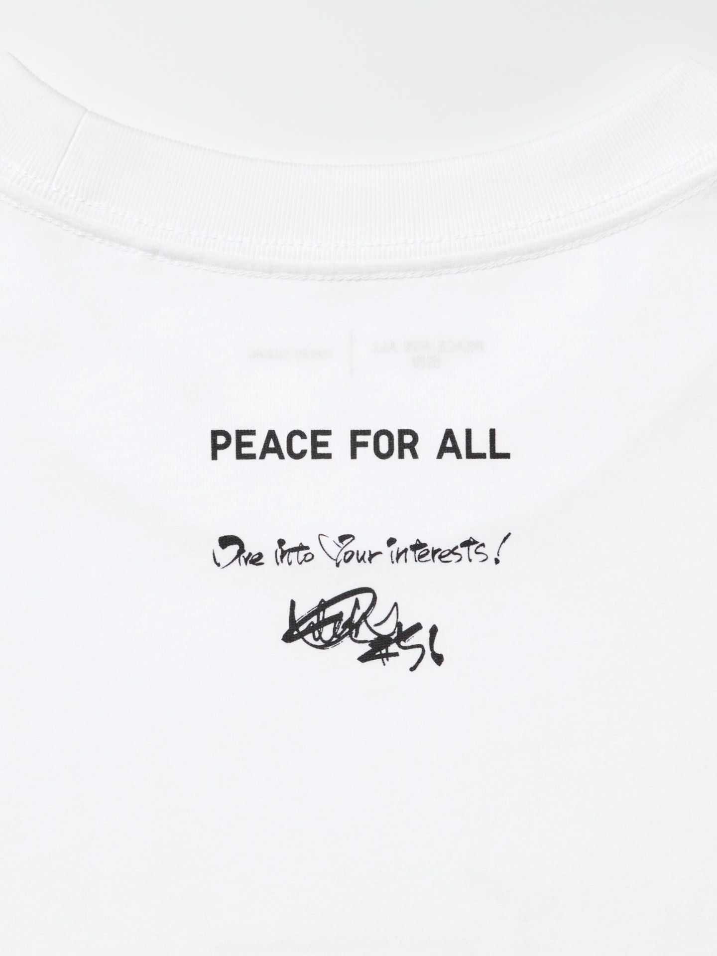 Футболка Uniqlo Peace For All с принтом, Ichiro Suzuki, цвет: Белый — фото 3