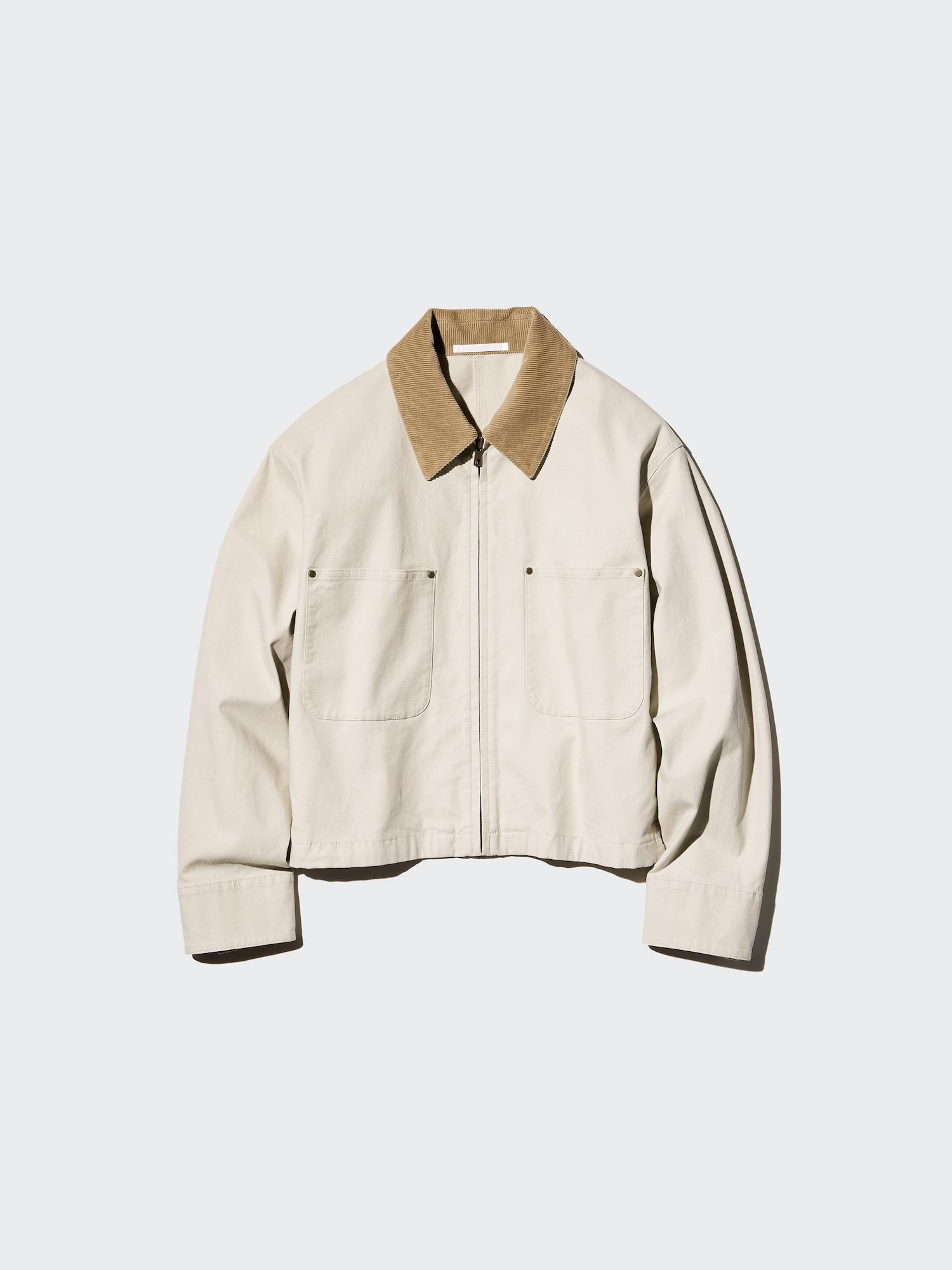 ★GENERAL IDEA★ WOMAN short zip-up cotton jacket [BEIGE] / WOMEN'S ZIP UP SHORT BLOUSON | UNIQLO CA