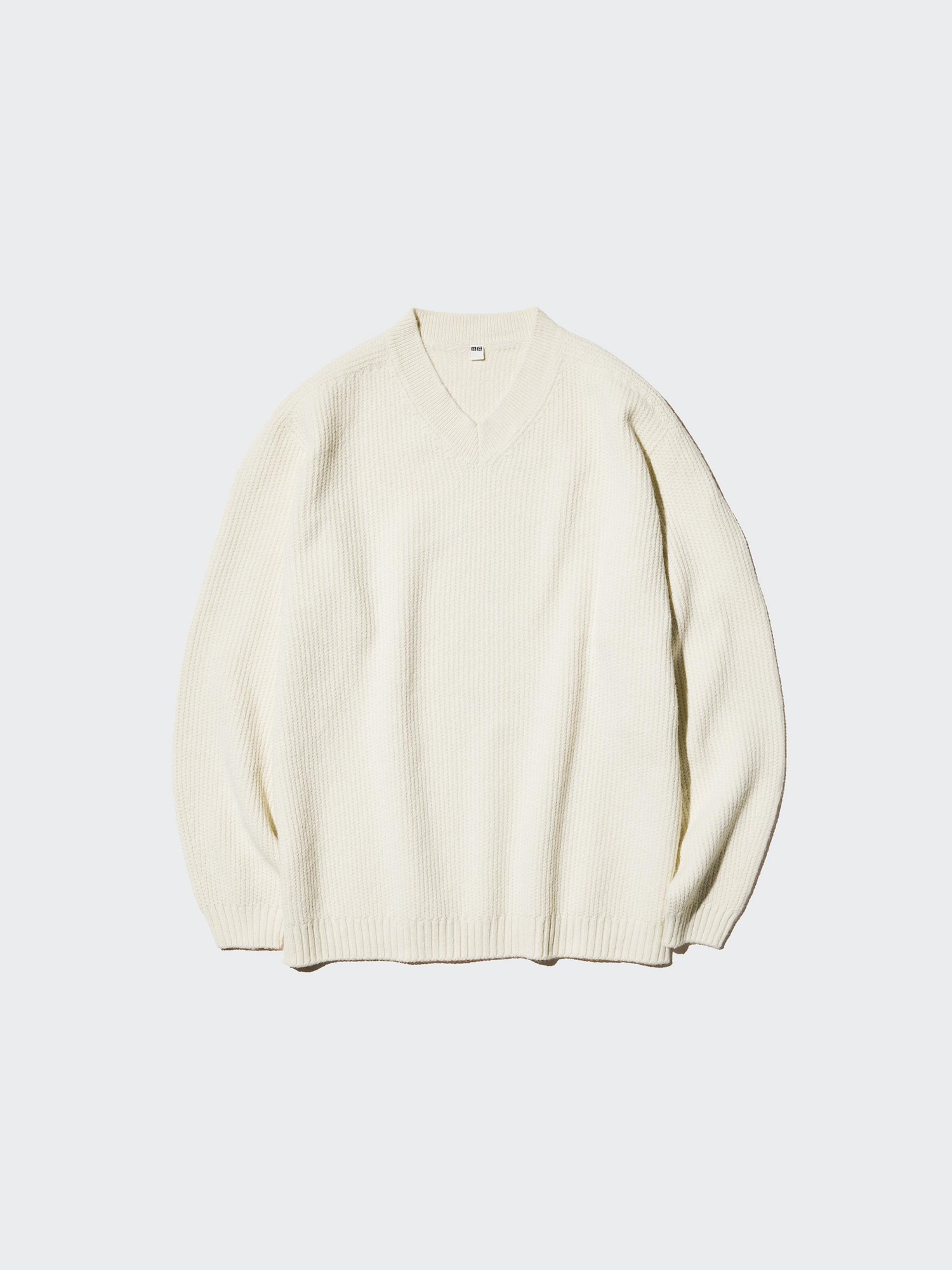 Unisex 3D Soufflé Yarn V-Neck Sweater | UNIQLO CA