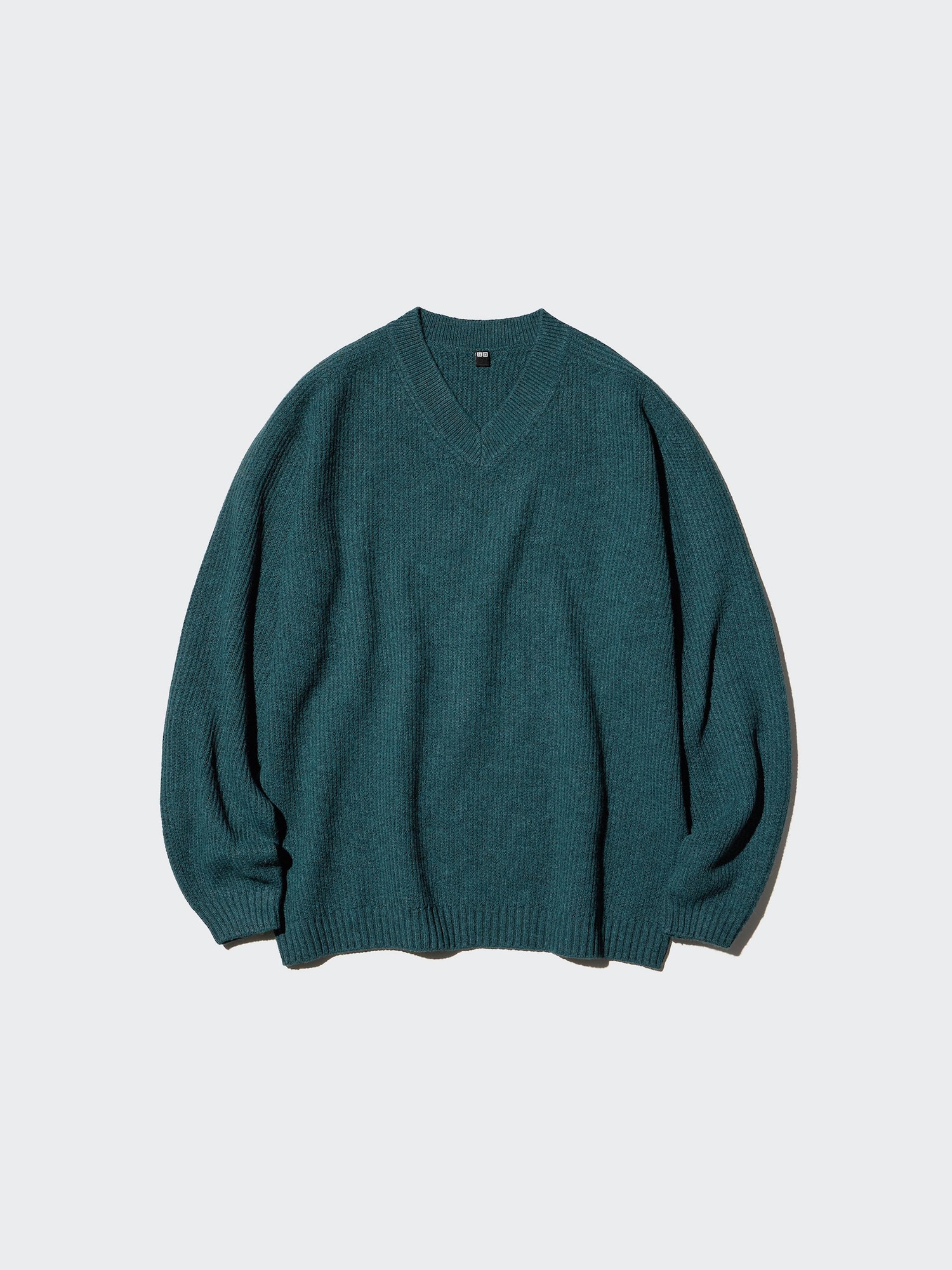 Men's 3D Souffle Yarn V-Neck Sweater | UNIQLO US
