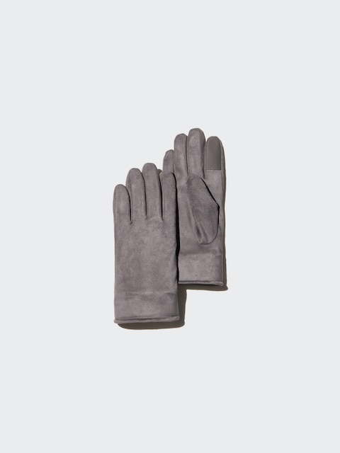 Перчатки на подкладке Uniqlo HEATTECH серые