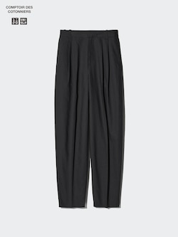 Pantalon Barrel en lin mélangé (Long)