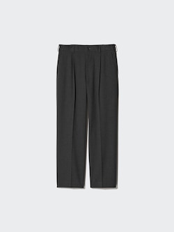 Pleated Wide Pants | Brushed Twill