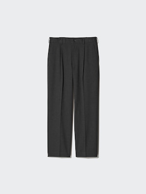 Pleated Wide Pants | Brushed Twill