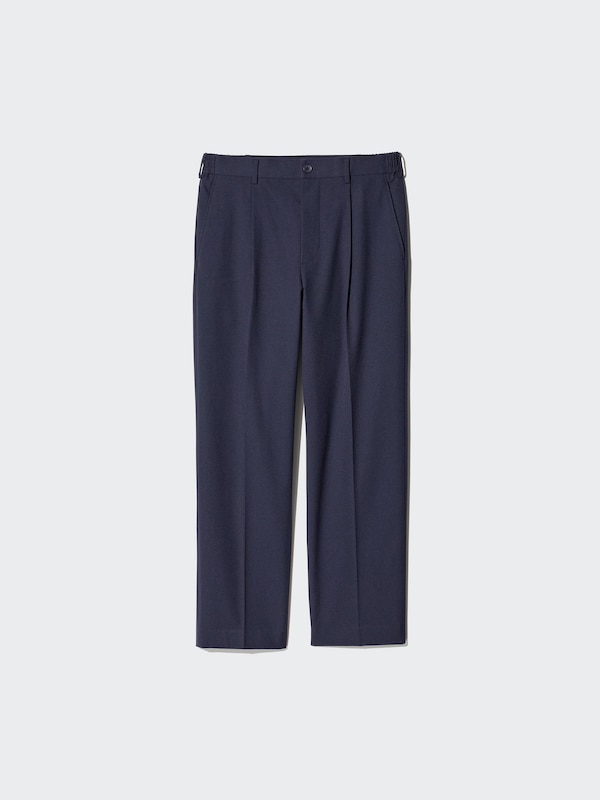 Pleated Wide Pants | Brushed Twill