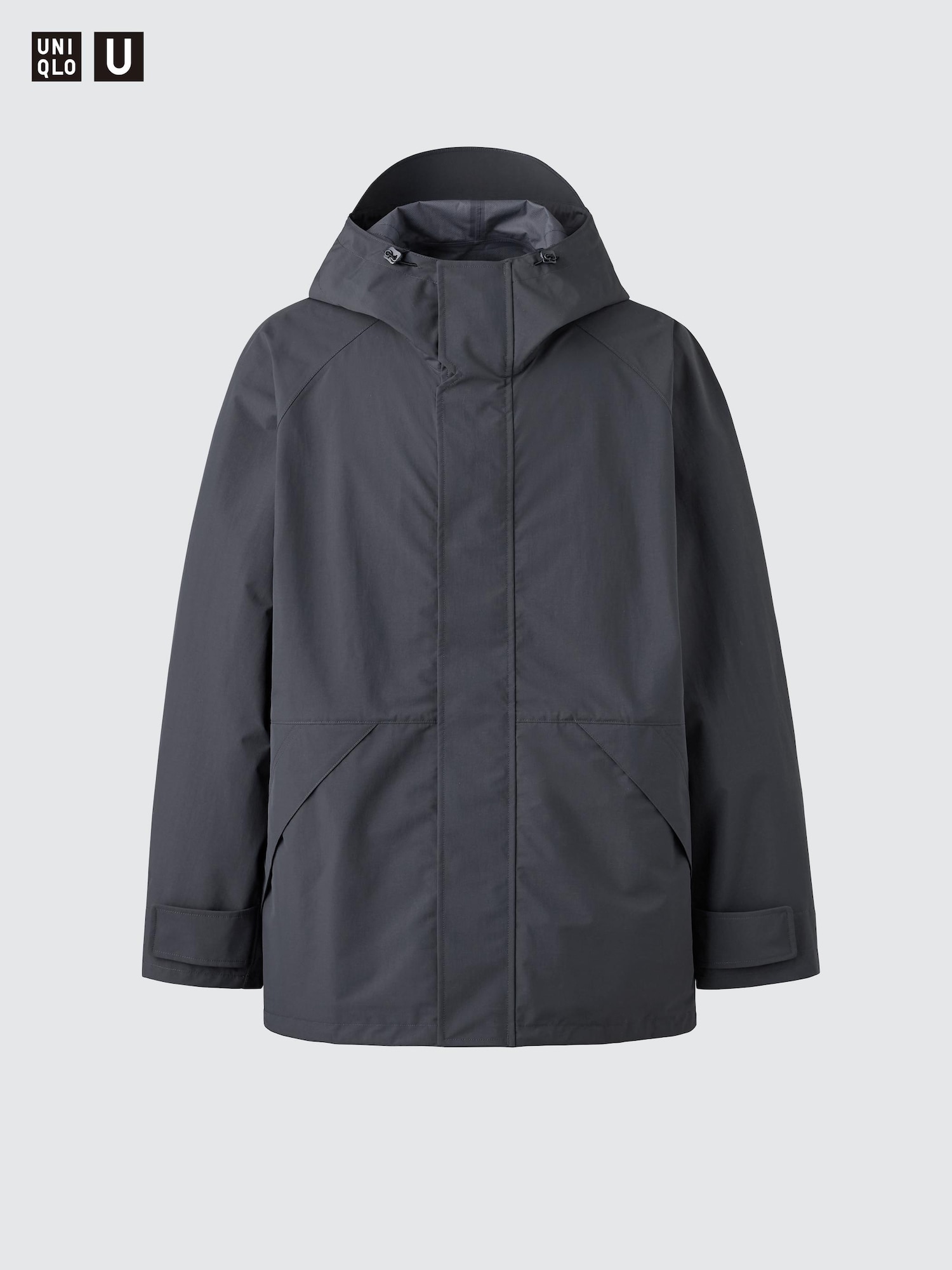 UNIQLO U ブロックテックユーティリティパーカ S ダークグレー ユニクロ Men's Uniqlo U BLOCKTECH Utility Parka | UNIQLO AU