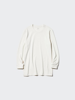 HEATTECH EXTRA WARM Cotton Crew Neck Long Sleeve T-Shirt