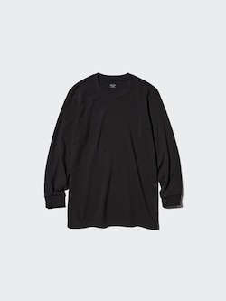 HEATTECH EXTRA WARM Cotton Crew Neck Long Sleeve T-Shirt