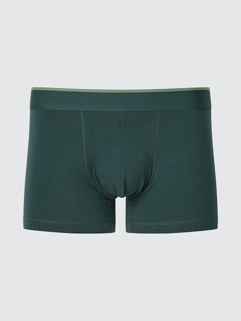 Uniqlo - Boxer En Coton (Taille Basse) - Vert - M