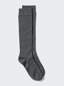 HEATTECH Wide Ribbed Knee High Socks