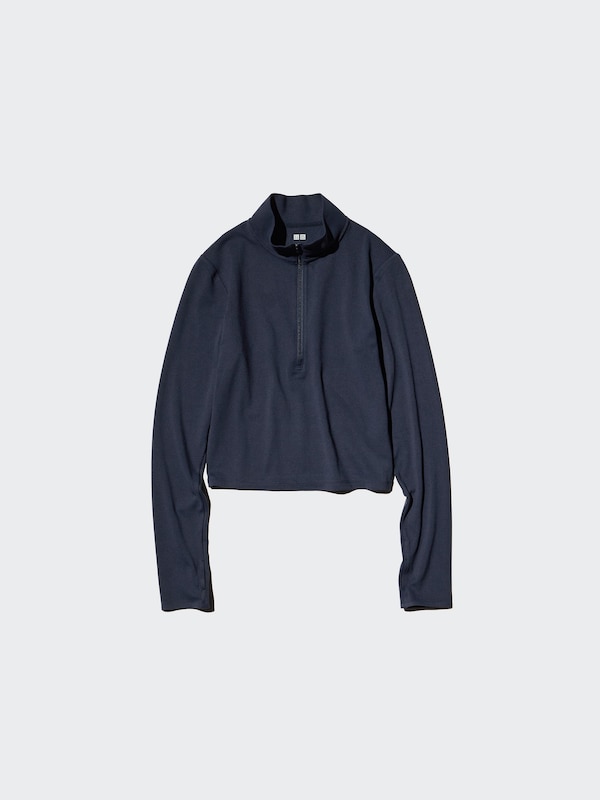 AIRism Soft Half-Zip T-Shirt