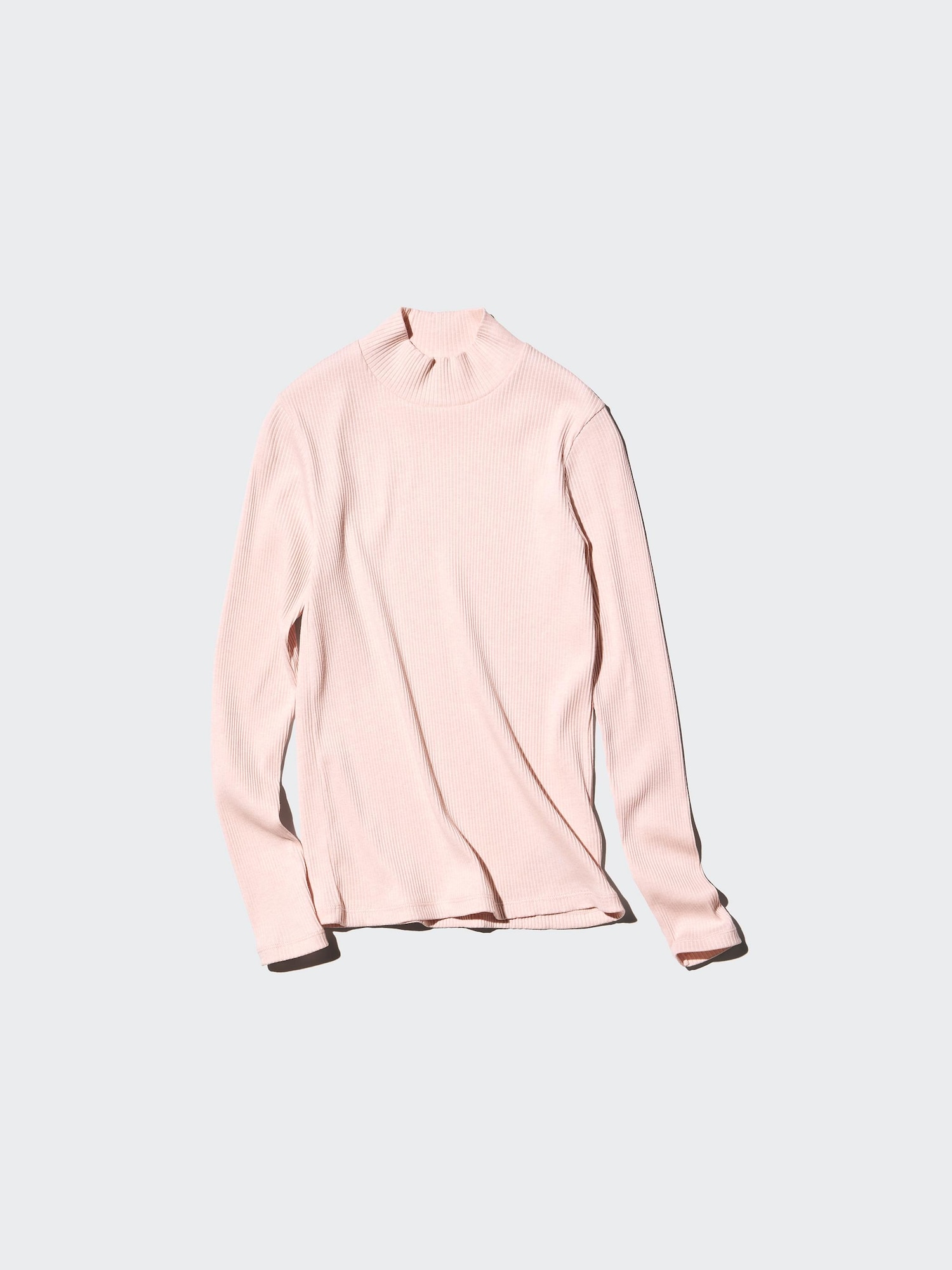 Ribbed High Neck T-Shirt