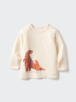 Baby Dinosaur Embroidered T-Shirt | Long Sleeve