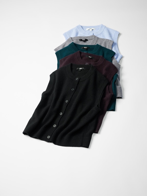 Cashmere Short Vest