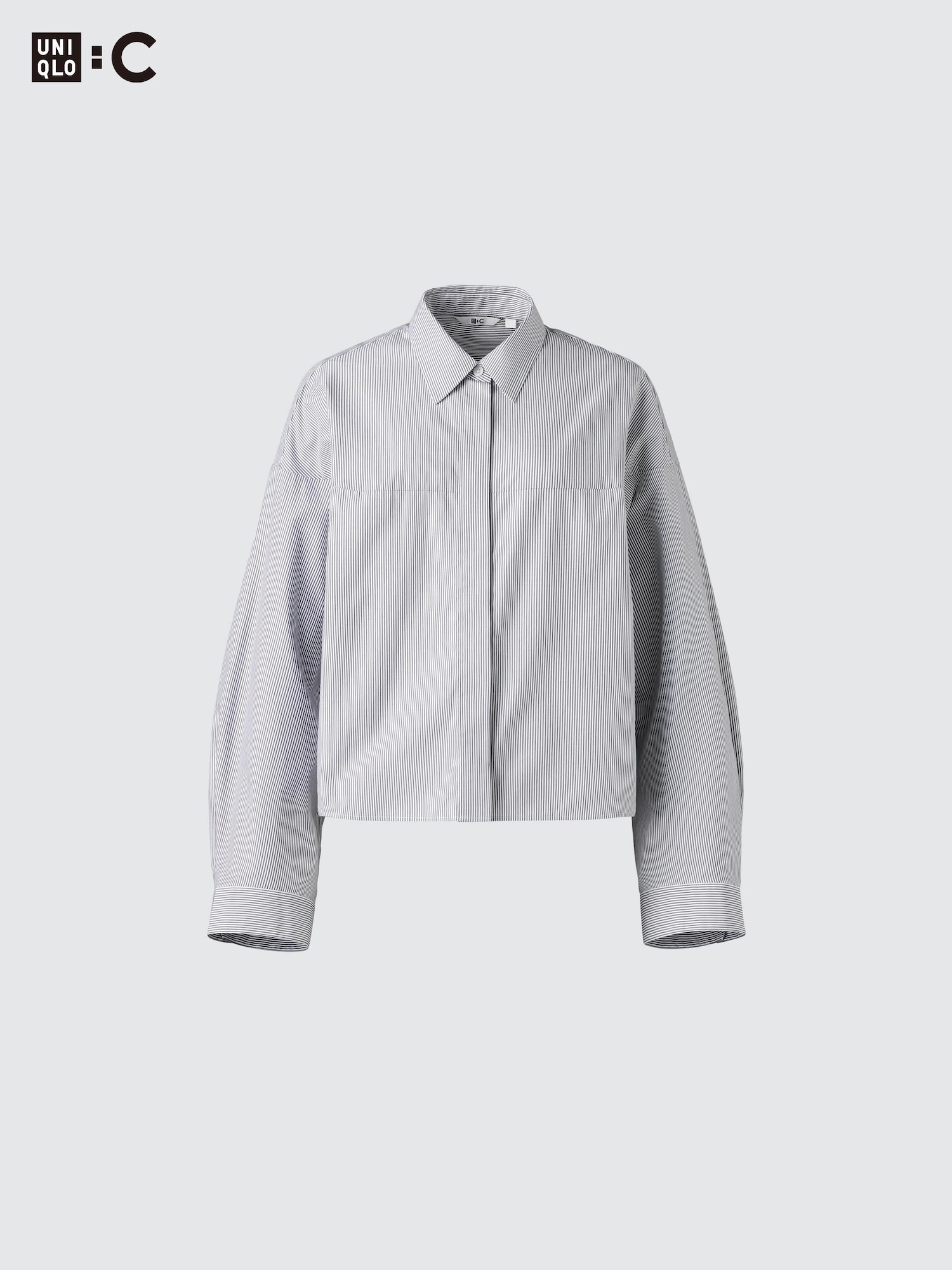 トップス c... Women's Cotton Cocoon Shirt | Striped | UNIQLO US