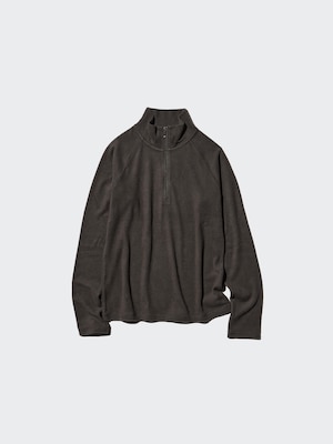 HEATTECH Fleece Stretch Half-Zip T-Shirt (Long Sleeve)