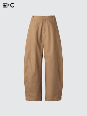 Cotton Curve Ankle Trousers