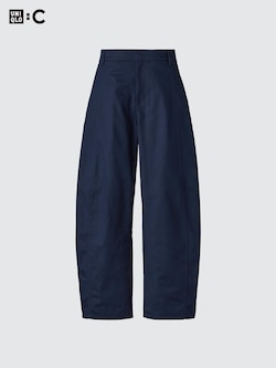 Cotton Curve Ankle Trousers