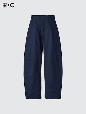 Cotton Curve Ankle Trousers