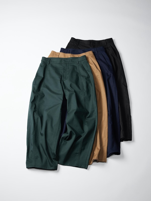 Cotton Barrel Ankle Pants