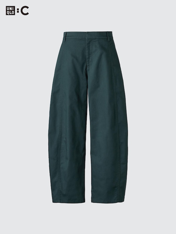 Cotton Barrel Ankle Pants
