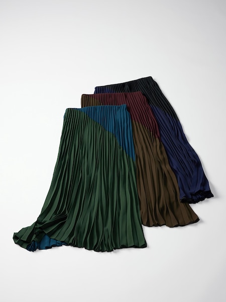 PLEATED LONG SKIRT