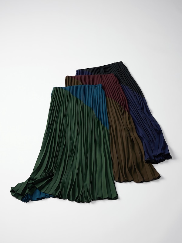 Pleated Long Skirt
