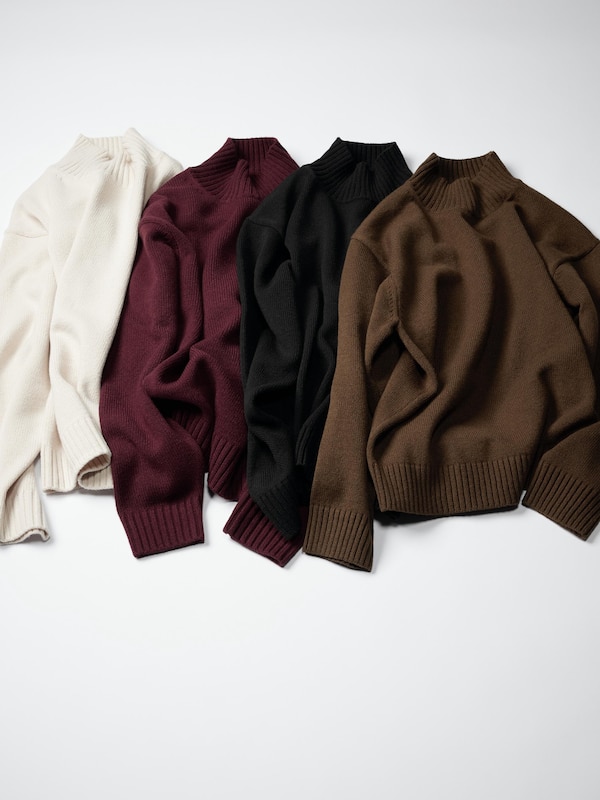 Low Gauge High Neck Sweater