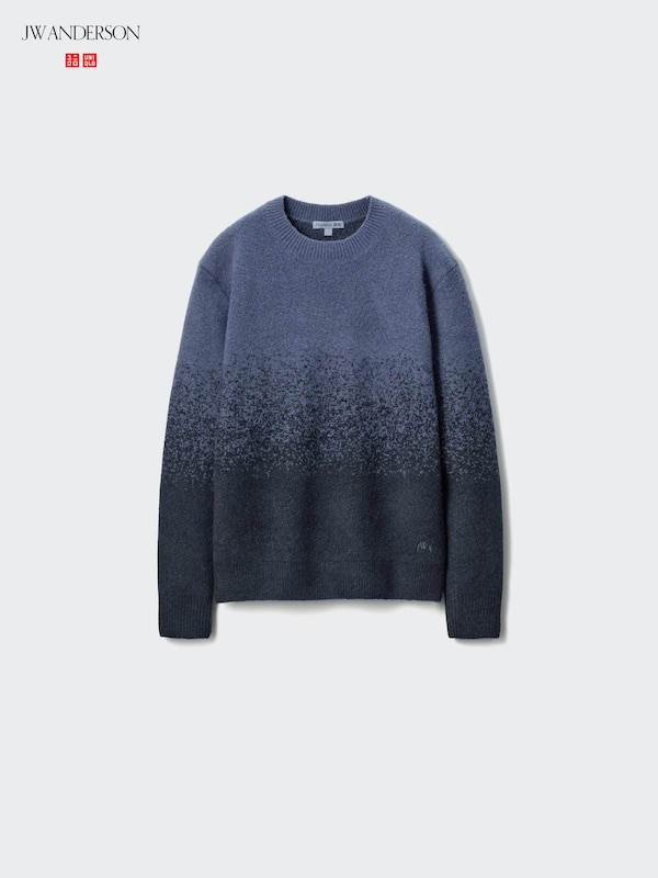 SOUFFLÉ YARN GRADATION CREW NECK SWEATER