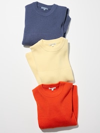 Ribbed Crew Neck Jumper