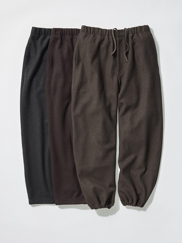 BRUSHED SWEAT WIDE PANTS