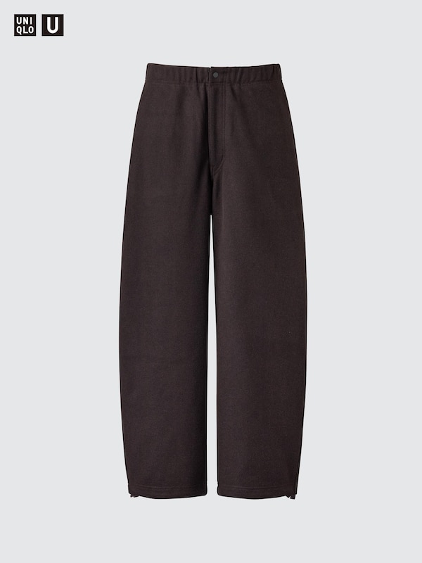 BRUSHED SWEAT WIDE PANTS