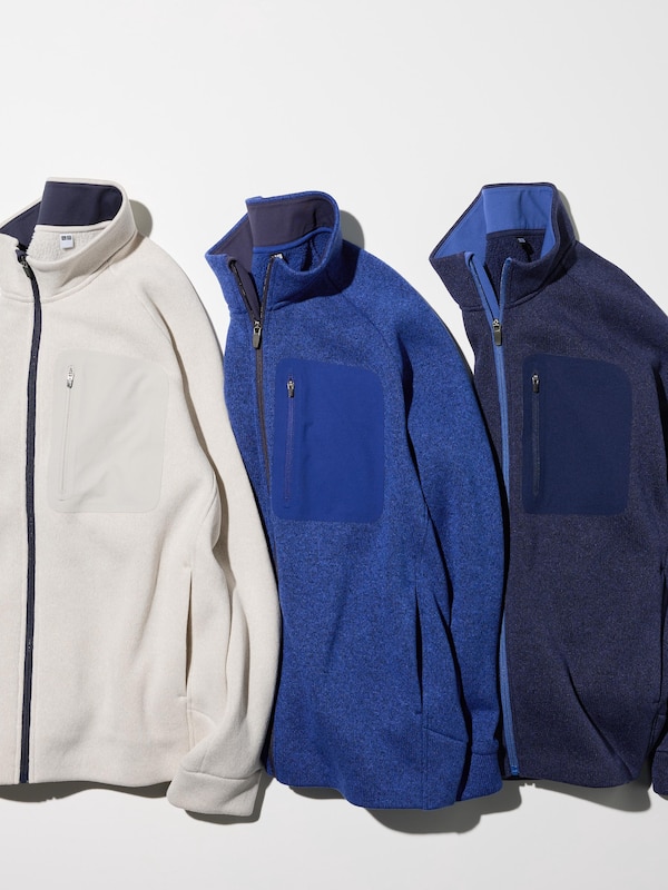 Knitted Fleece Full-Zip Jacket