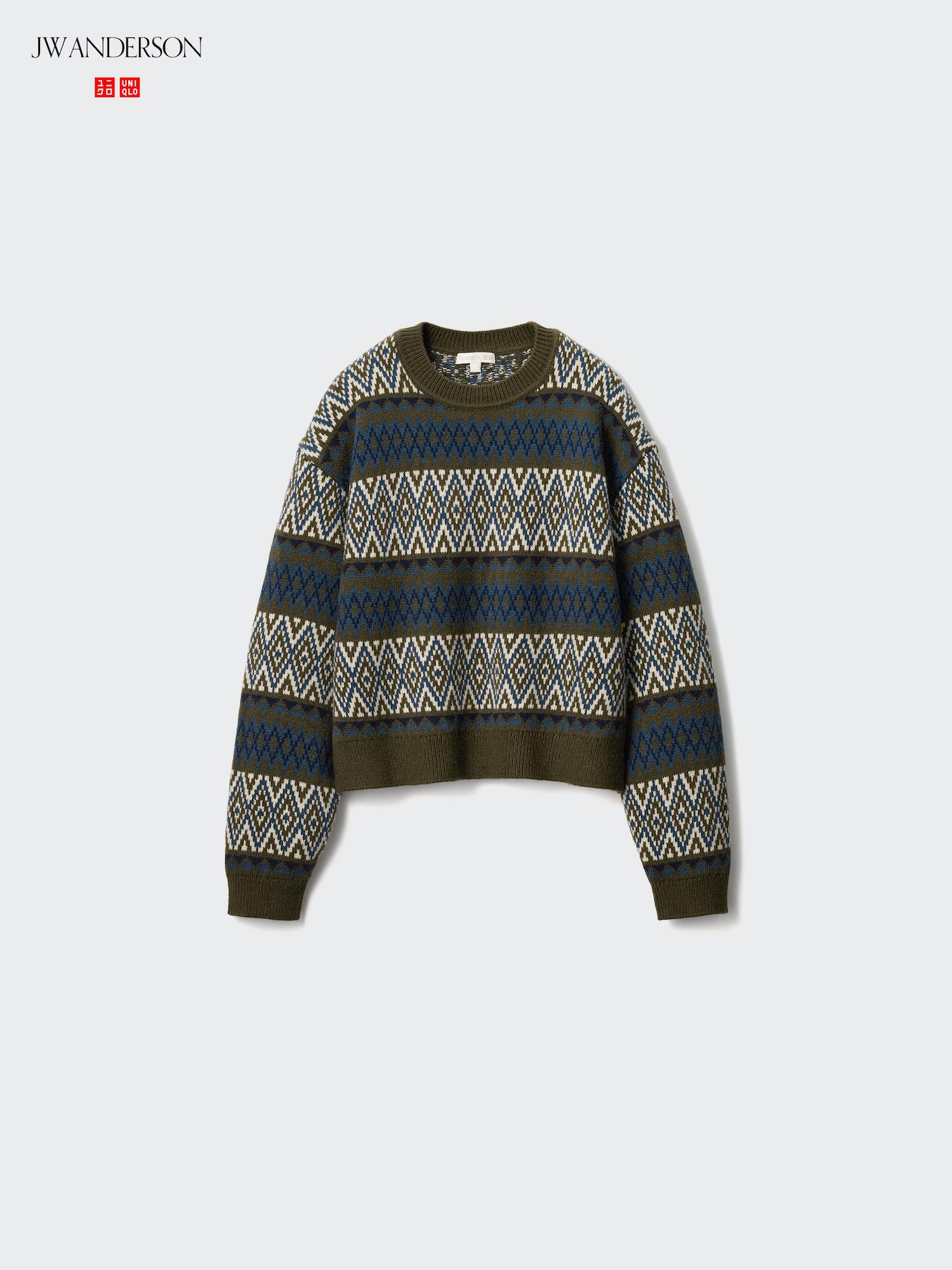 Women's Fairisle Crew Neck Sweater | UNIQLO CA