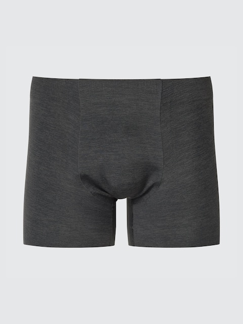 Бесшовные боксерские трусы Uniqlo AIRism с принтом DARK GRAY