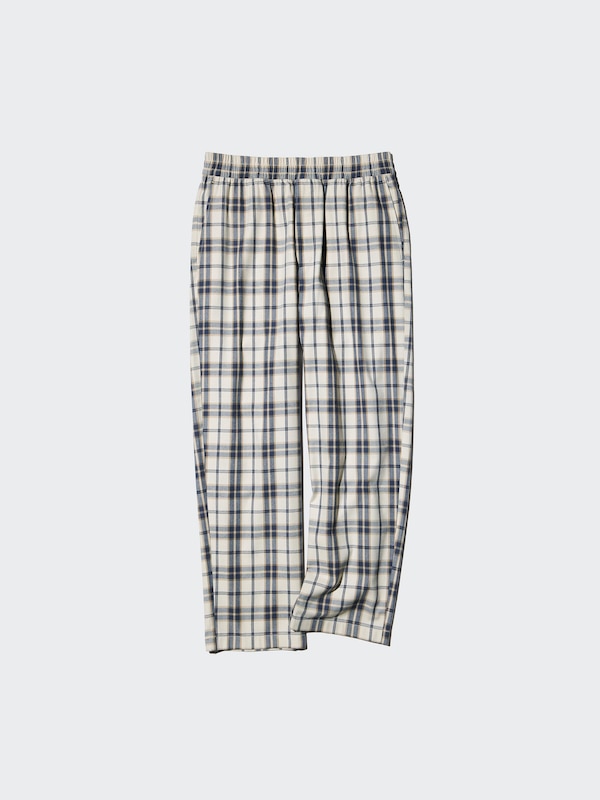 Flannel Easy Ankle Pants | Checked