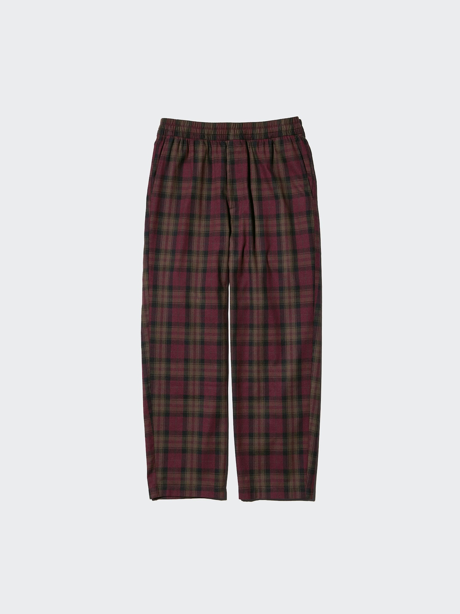 Flannel Easy Ankle Pants | Checked | UNIQLO US