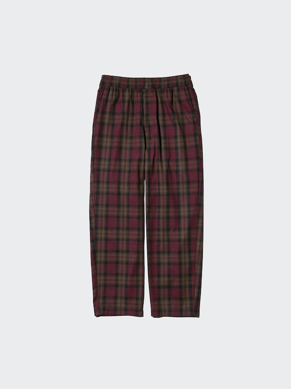 Flannel Easy Ankle Pants | Checked